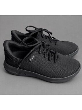 KIZIK Size 7 Wide Mens/8.5 Wide Womens Black Madrid Eco Knit Sneakers